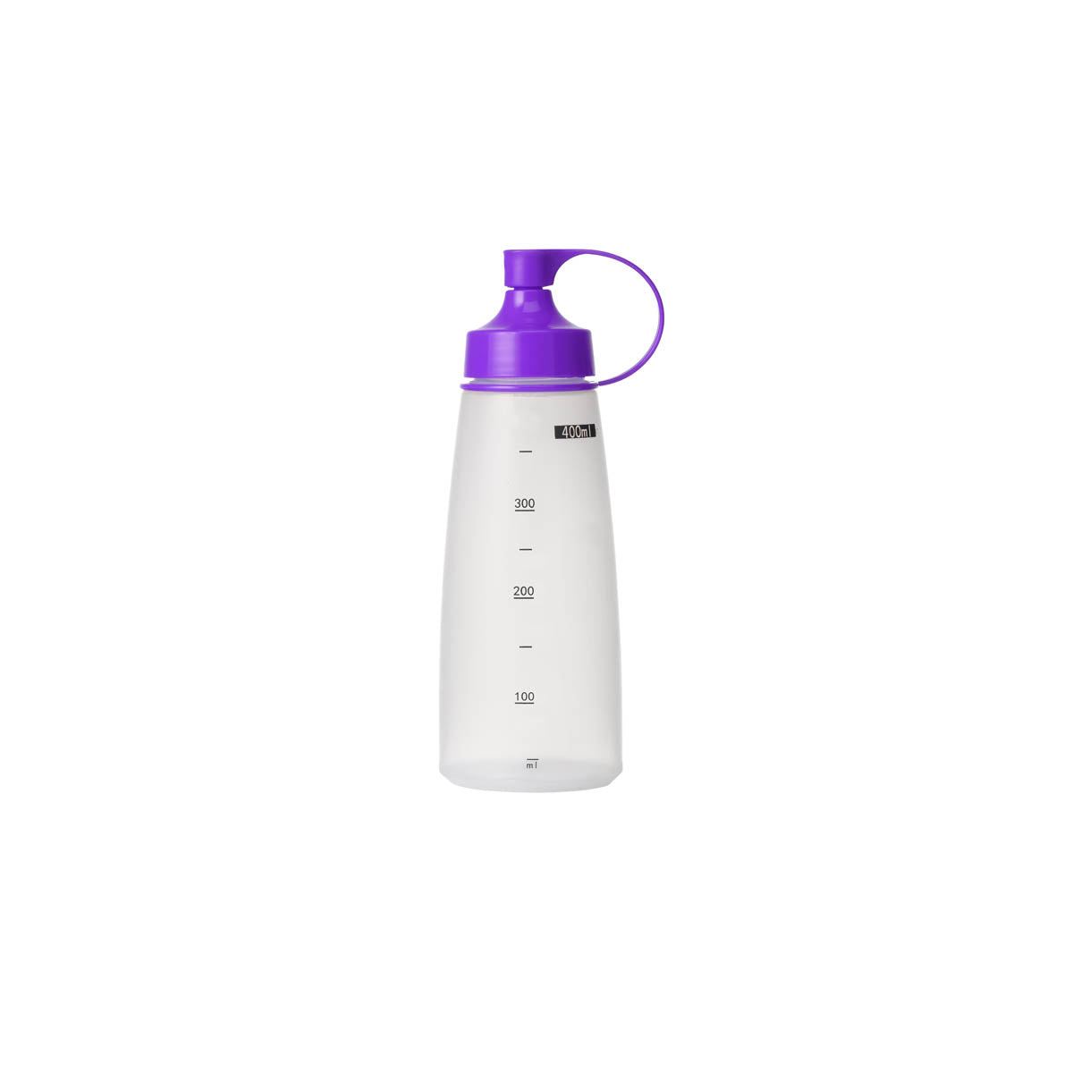 06834 Chef Inox Soft Squeeze Bottle w/ Purple Cap 400ml Tomkin Australia Hospitality Supplies