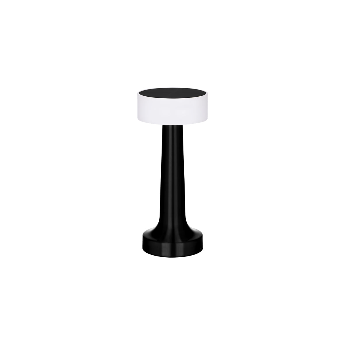 1000132 Tablekraft Ambience Aura Cordless LED Table Lamp Oxide Black 90x205mm Tomkin Australia Hospitality Supplies
