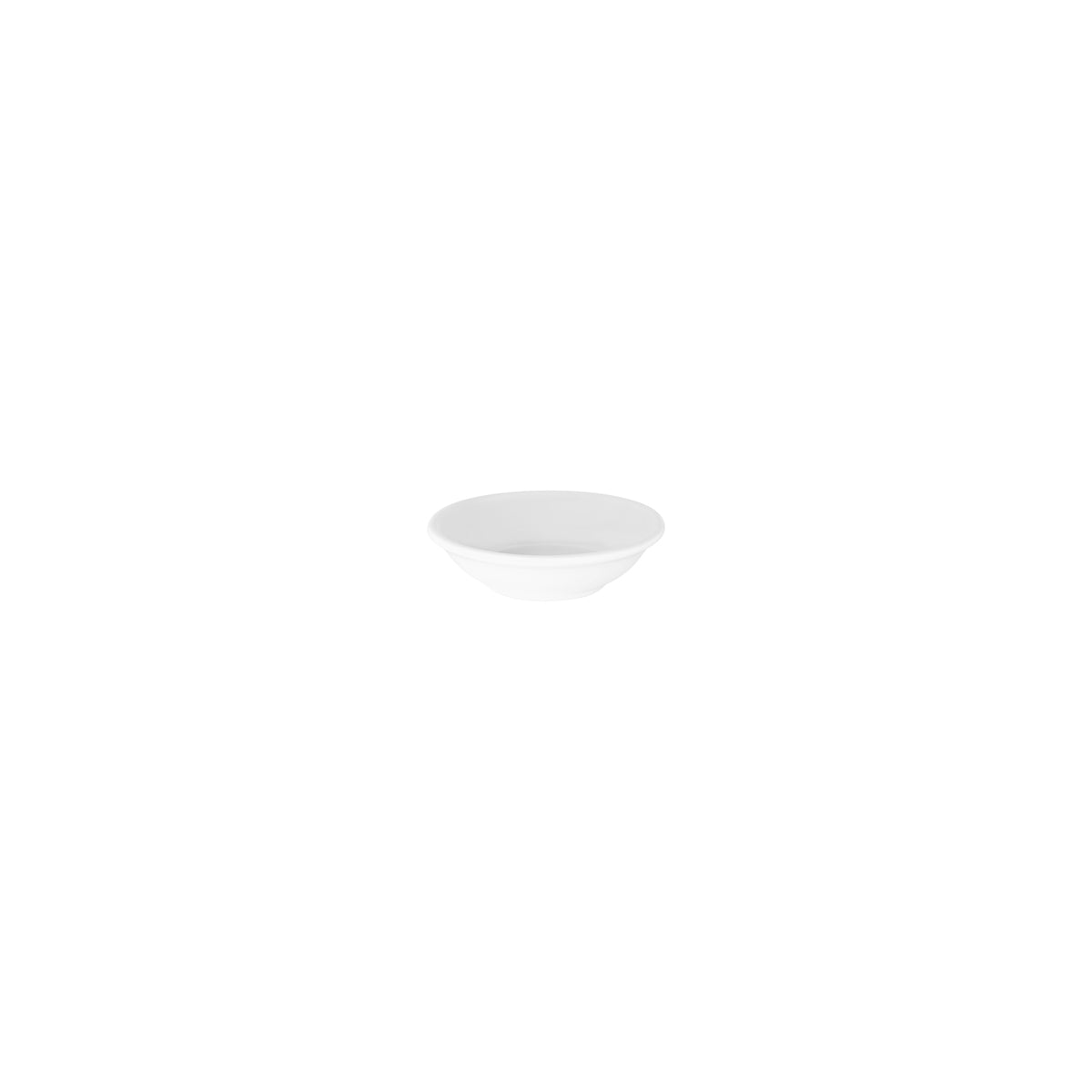 49155 Superware White Round Sauce Dish 65x10mm Tomkin Australia Hospitality Supplies