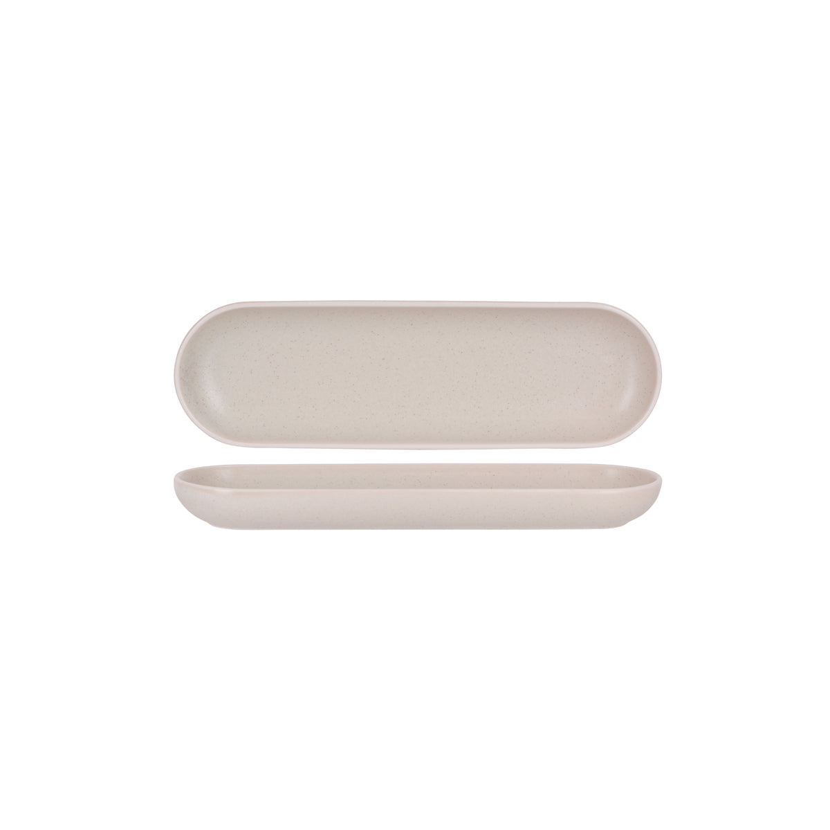 908224 Tablekraft Urban Sand Oval Plate 330x100mm Tomkin Australia Hospitality Supplies