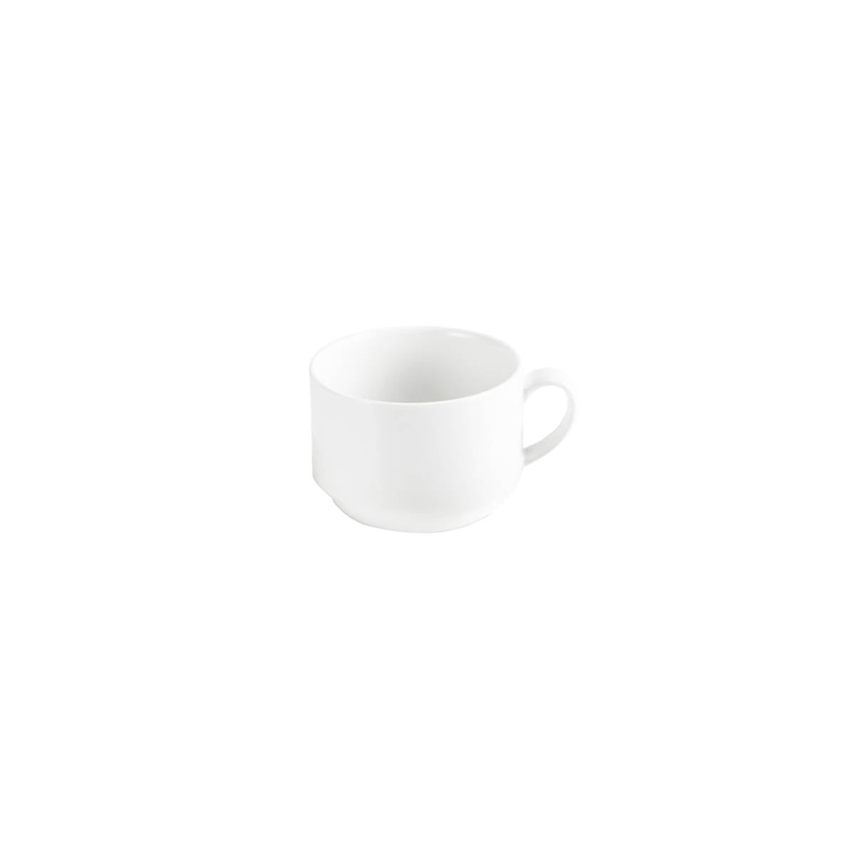 92093 Tablekraft Core White Banquet Coffee Cup Stack 220ml Tomkin Australia Hospitality Supplies