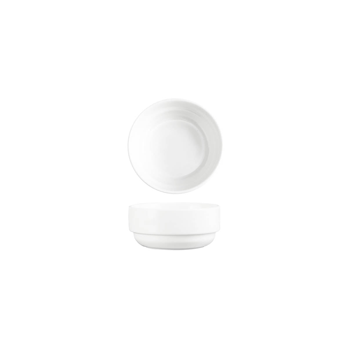 93051 Tablekraft Core White Banquet Oatmeal Bowl Stack 110x50mm Tomkin Australia Hospitality Supplies