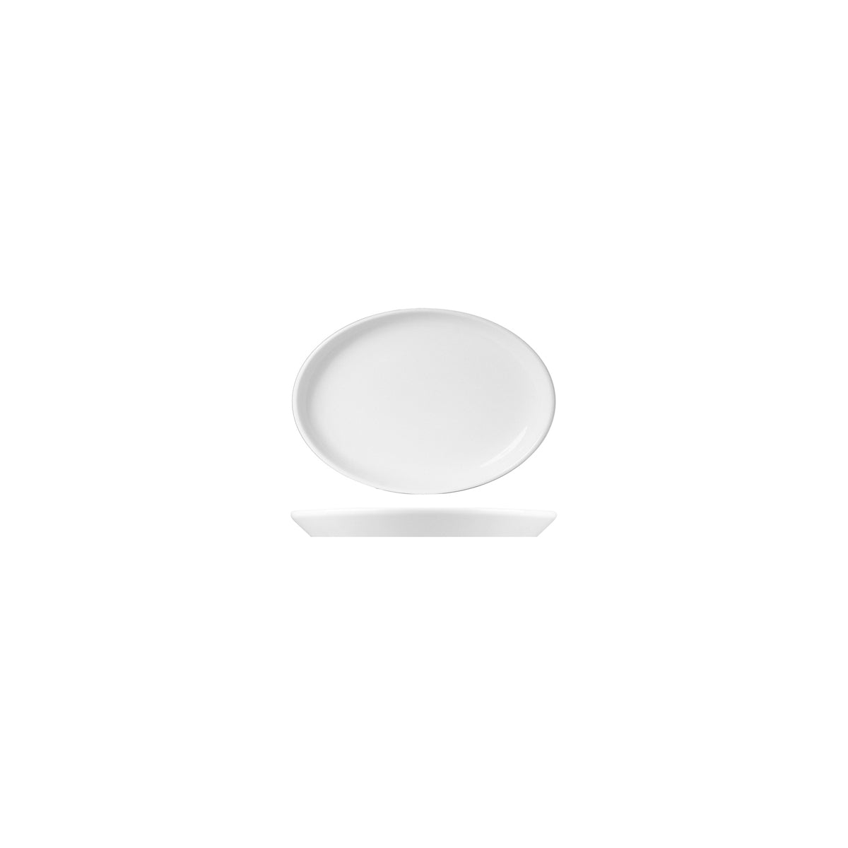 94845 Royal Porcelain White Album Oval Plate Stackable (U3222) Tomkin Australia Hospitality Supplies