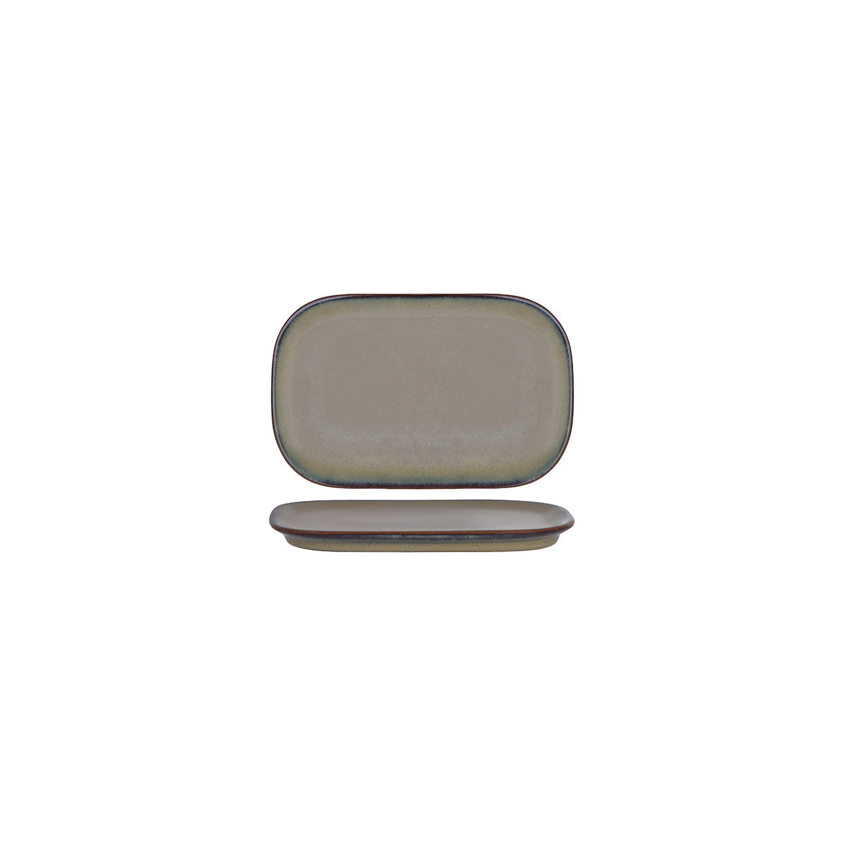 99867 Tablekraft Artistica Canvas Rect Coupe Plate 170x110 mm Tomkin Australia Hospitality Supplies