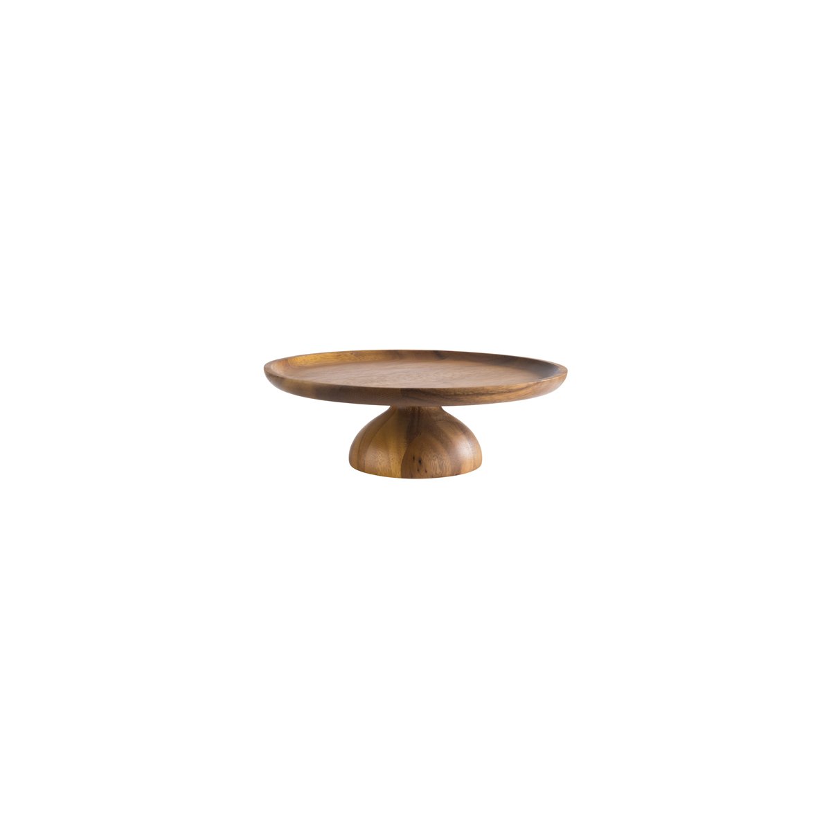 APS33292 APS APS Acacia Cake Stand Round 240x80mm Tomkin Australia Hospitality Supplies