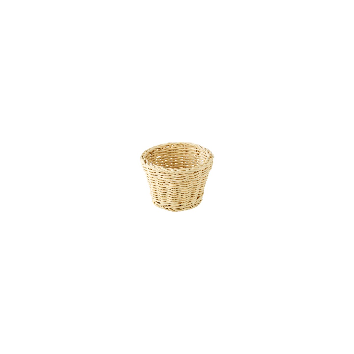 APS50620 APS APS Profi Line Basket Round Light Beige 130x100mm Tomkin Australia Hospitality Supplies