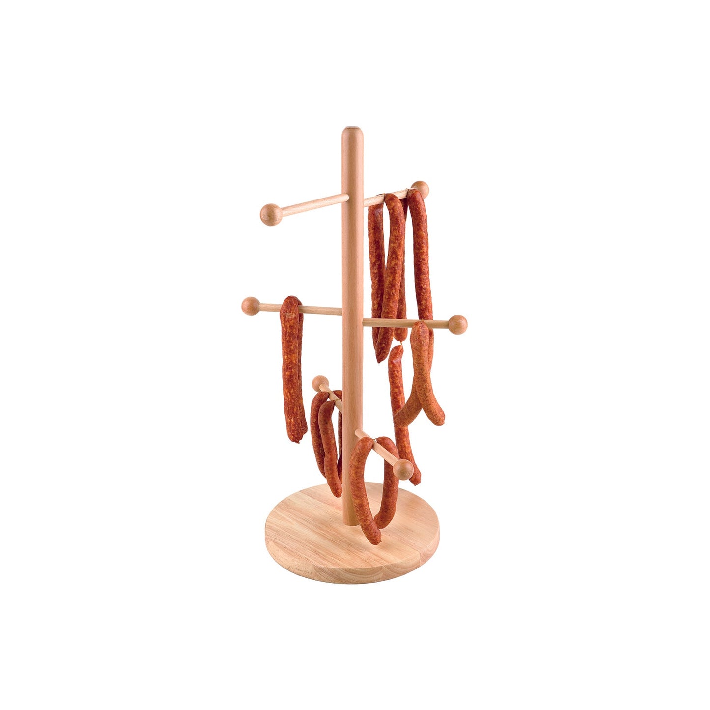 APS79553 APS APS Beechwood Pretzel Sausage Stand 280x500mm Tomkin Australia Hospitality Supplies
