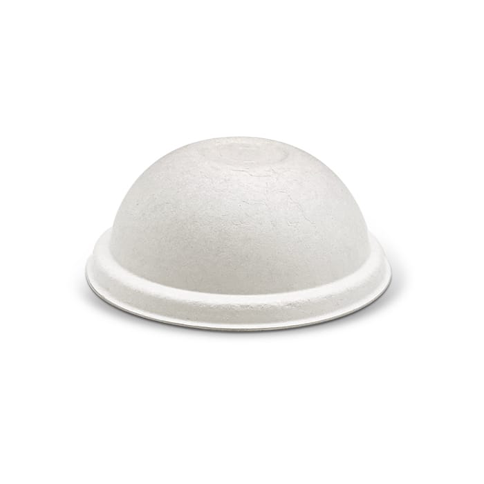 Bagasse Lid-90mm Dome Cup Lid /White 1000pc/ctn