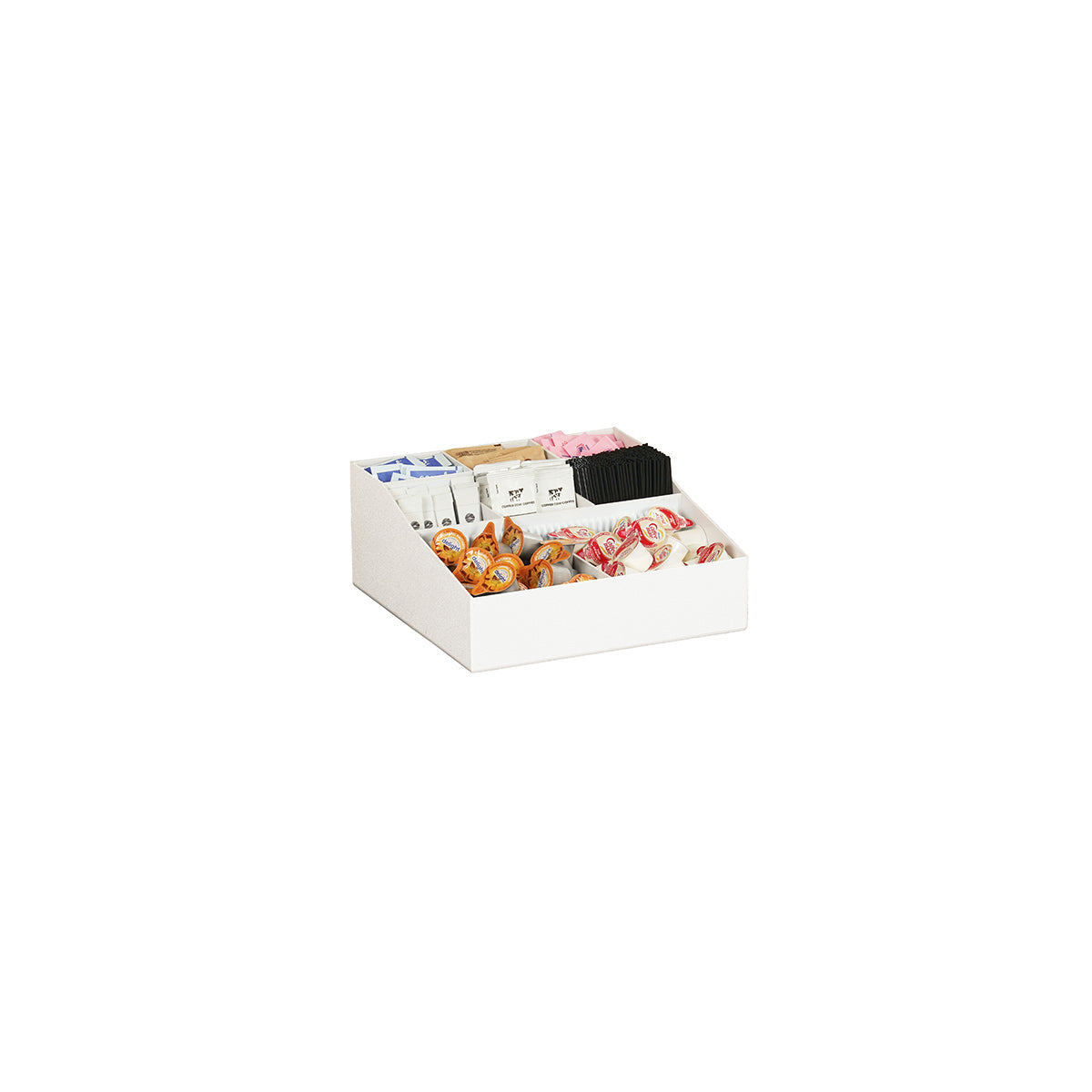 White Classic Adjustable Condiment Organizer 305x305x140mm