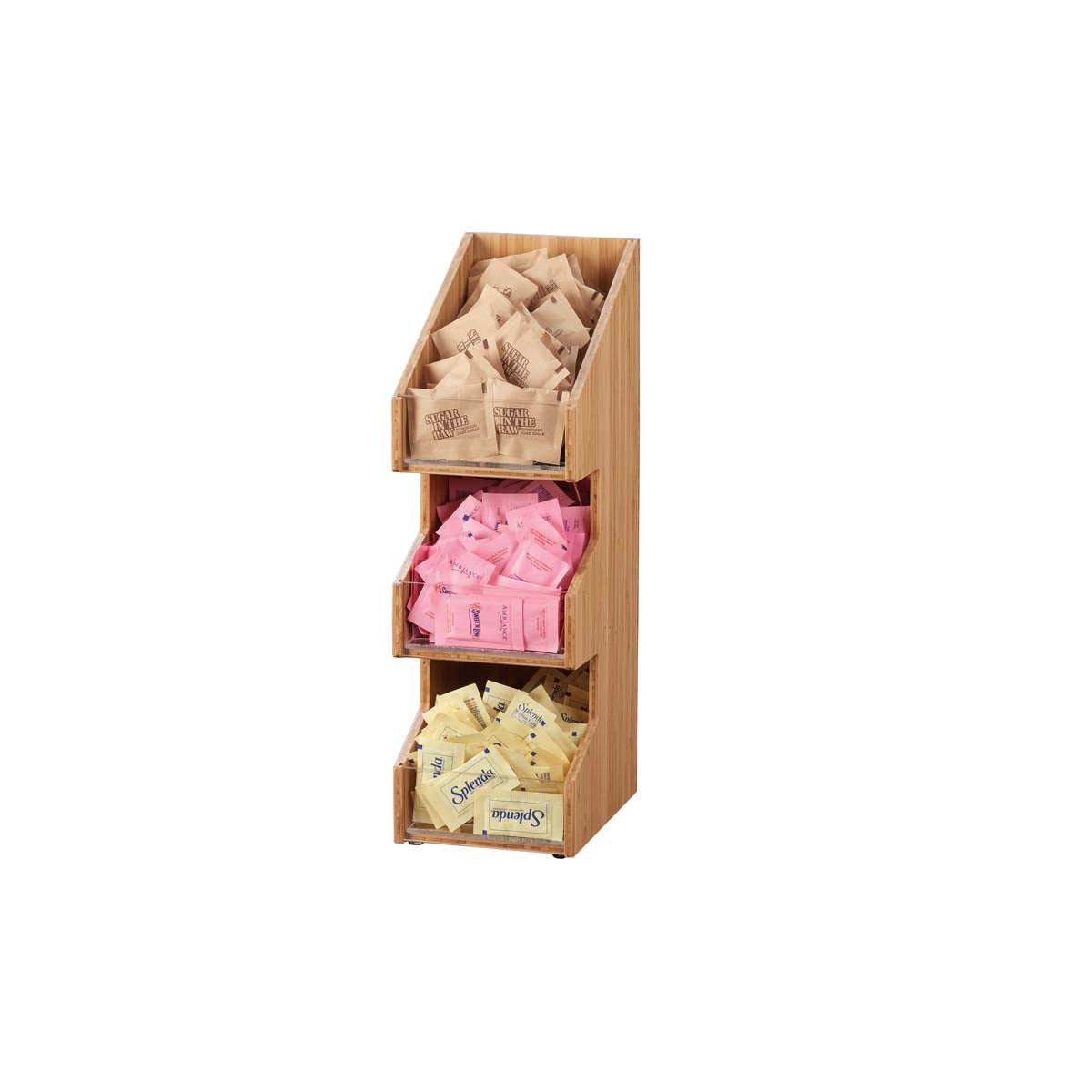 Bamboo 3 Tier Condiment Holder 178x127x406mm