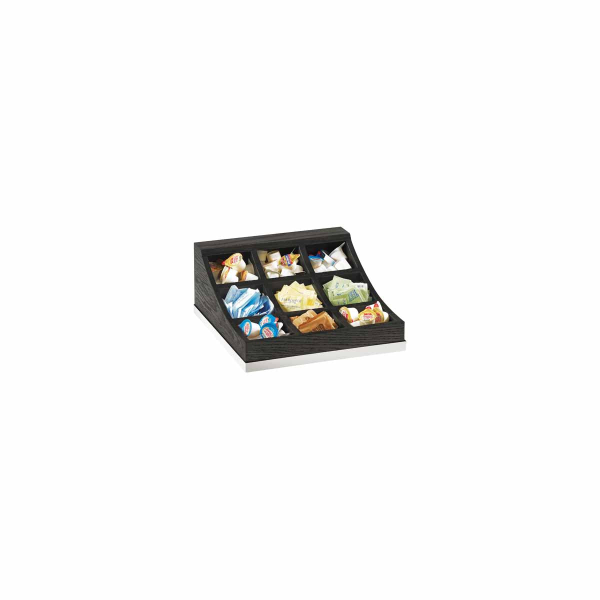CM3801-87 Cal-Mil Cinderwood 9 Sect Condiment Display 330x343x159mm Tomkin Australia Hospitality Supplies