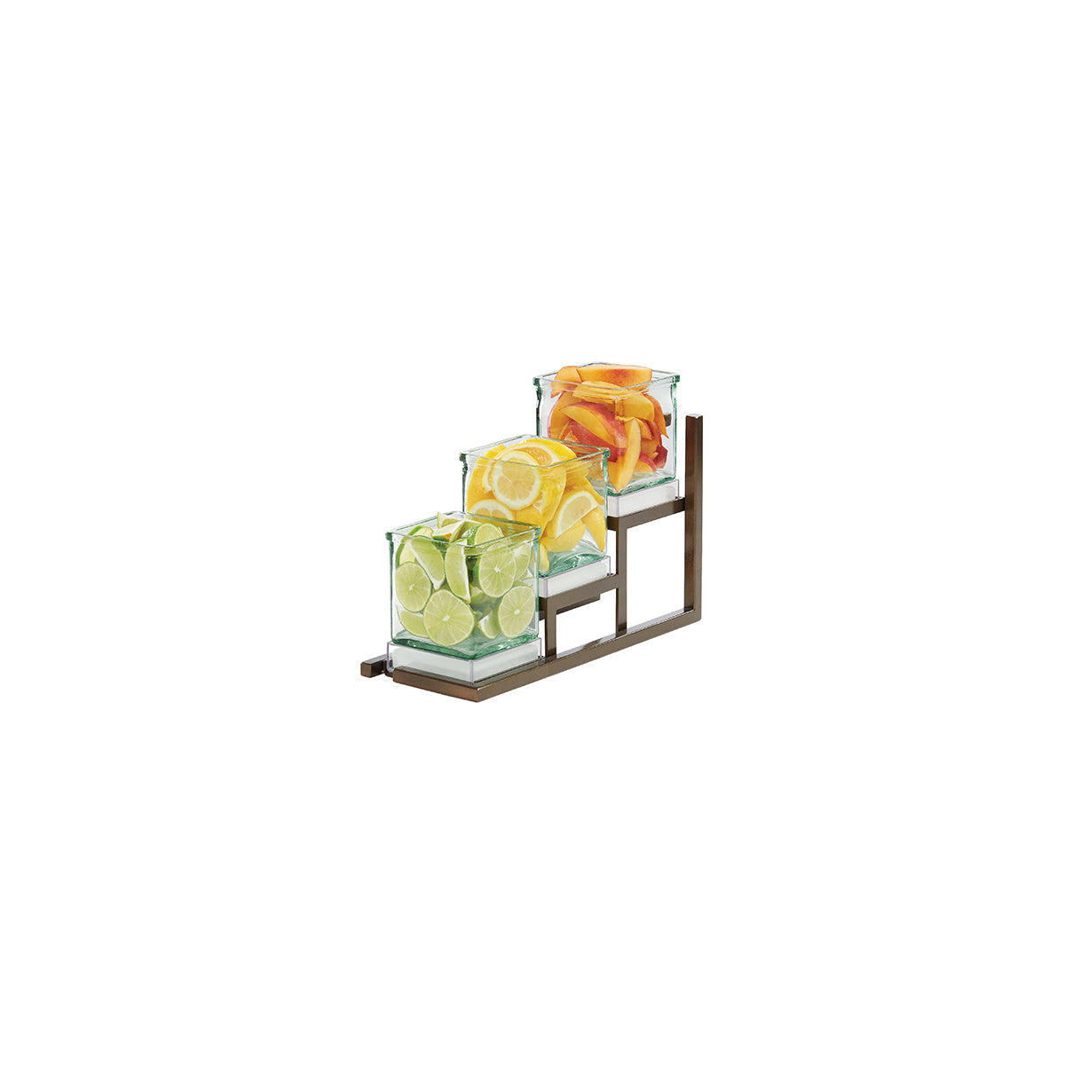 Sierra 3 Jar Stair Step Stand with Jars 127x324x203mm
