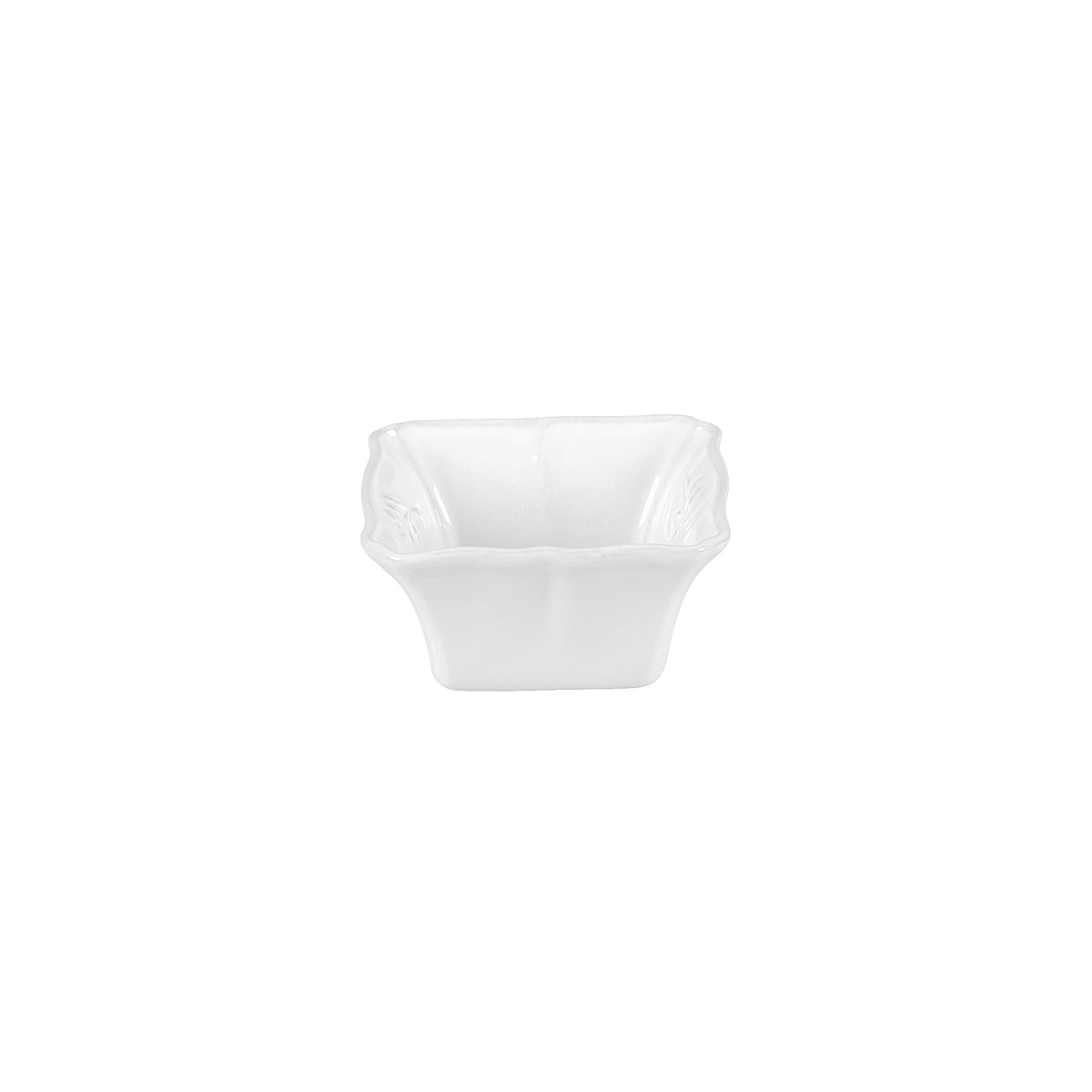 300016 Costa Nova Alentejo White Square Ramekin 101mm / 150ml Tomkin Australia Hospitality Supplies
