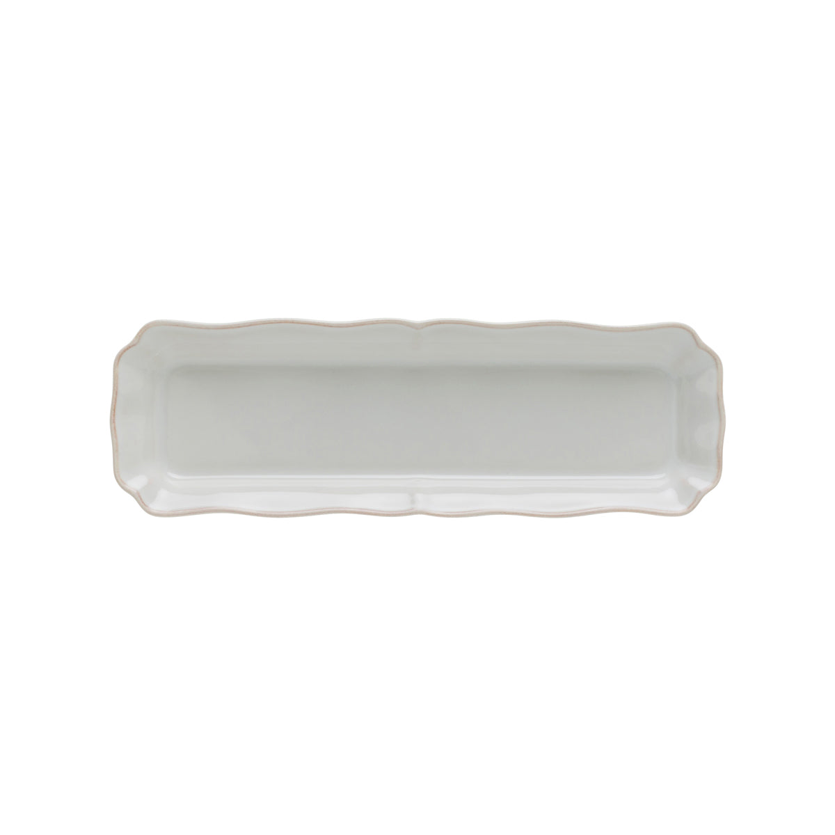 300018 Costa Nova Alentejo White Rectangular Tray 313x102mm Tomkin Australia Hospitality Supplies