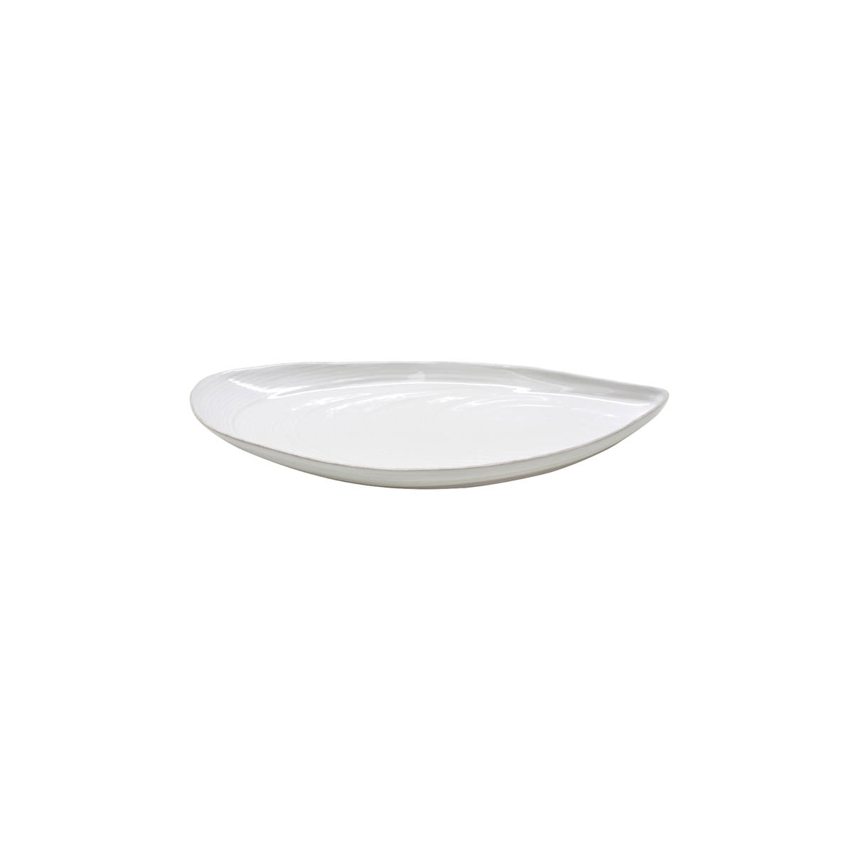 300126 Costa Nova Aparte White Oval Tray 455x207mm Tomkin Australia Hospitality Supplies