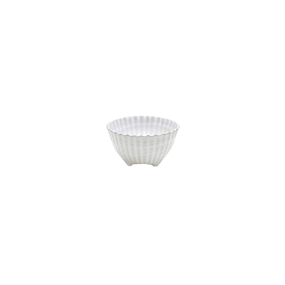300131 Costa Nova Aparte White Round Shell Footed Bowl 142mm / 530ml Tomkin Australia Hospitality Supplies