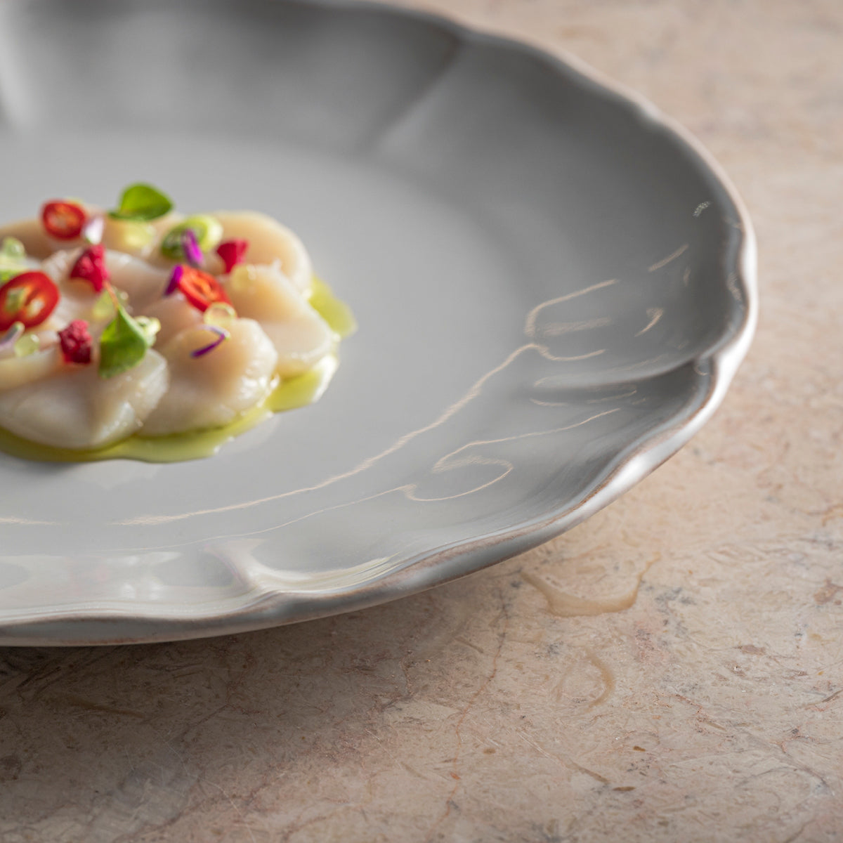 Alentejo White Round Plate 168mm