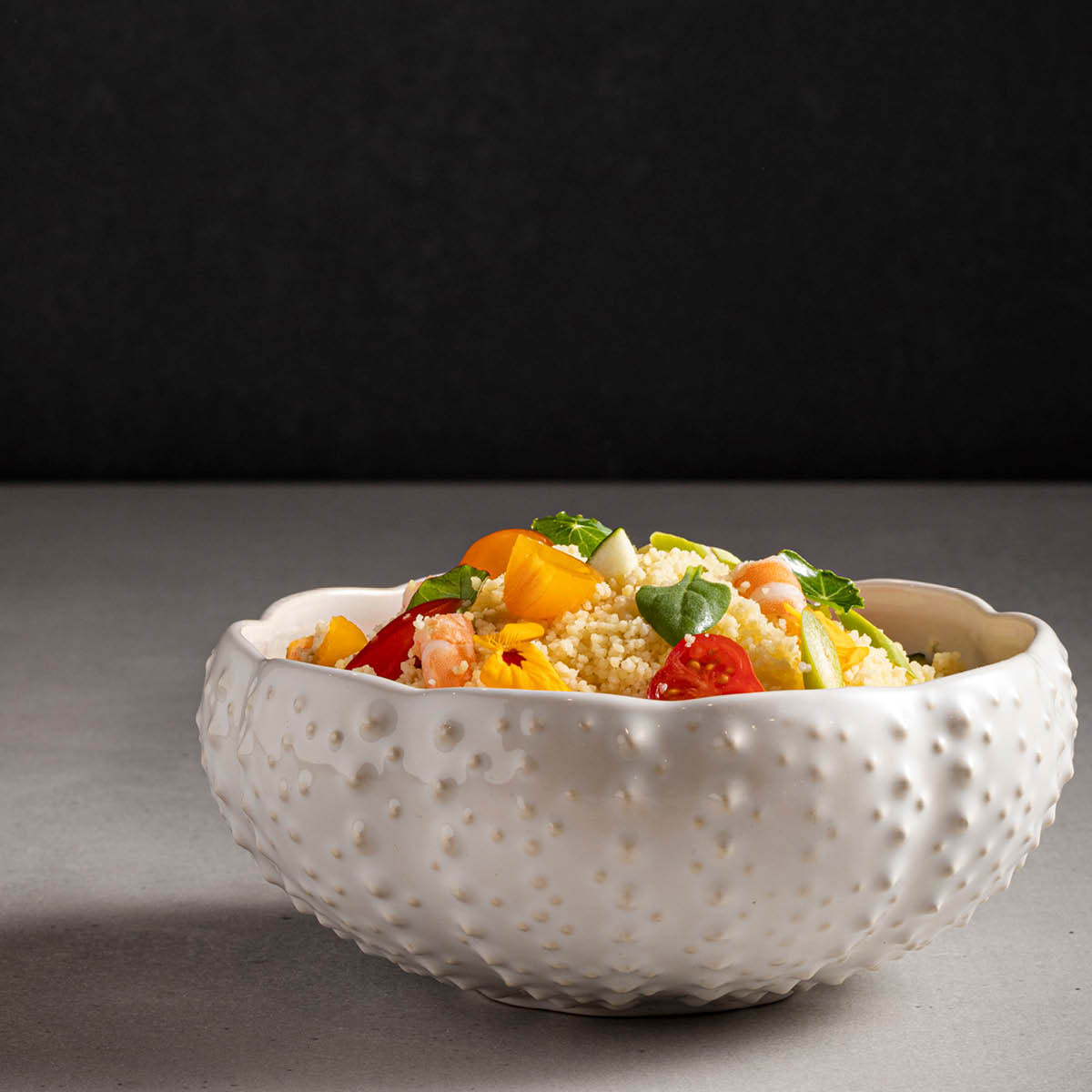 300130 Costa Nova Aparte White Round Urchin Bowl 184mm / 950ml Tomkin Australia Hospitality Supplies