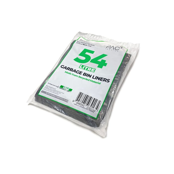 54L LDPE all purpose starsealed bags 20.5mic 250pc/ctn