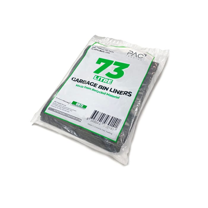73L LDPE heavy starsealed bags 20.5mic 250pc/ctn