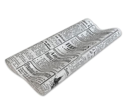 #Greaseproof Paper Newsprint Large 400 X 330mm - 200/ream