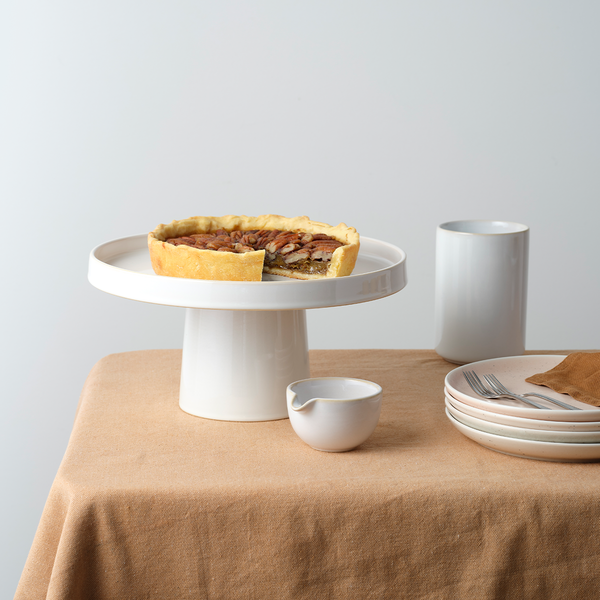 Urban Serve Pedestal Plate 290x147mm White