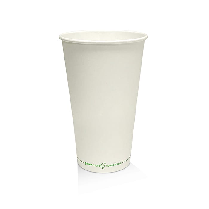 16 OZ PLA Coated SW Cup/Plain white 1000pc/ctn