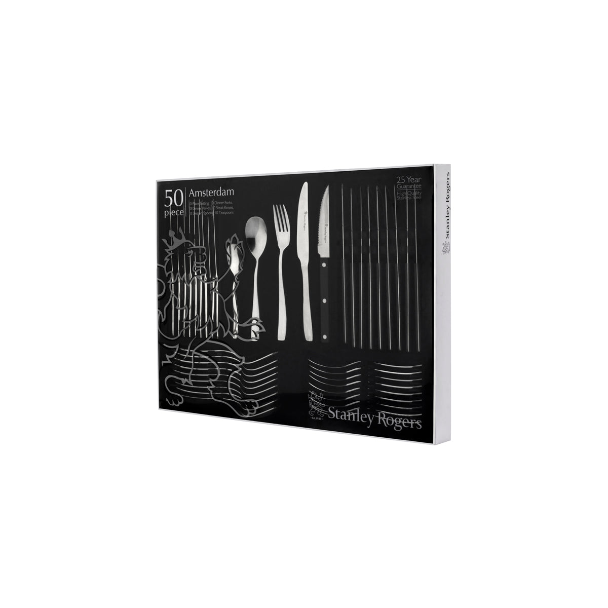 SR50848 Stanley Rogers Amsterdam 50pc Cutlery Set Tomkin Australia Hospitality Supplies