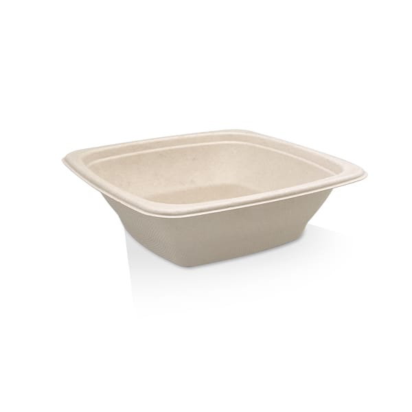 @Unbleached sugarcane Square container 24oz 300pc/ctn