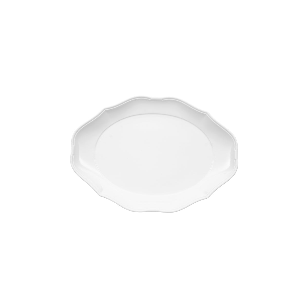 VB16-3318-2720 Villeroy And Boch Villeroy And Boch La Scala White Oval Plate Wide Rim 300x230mm Tomkin Australia Hospitality Supplies