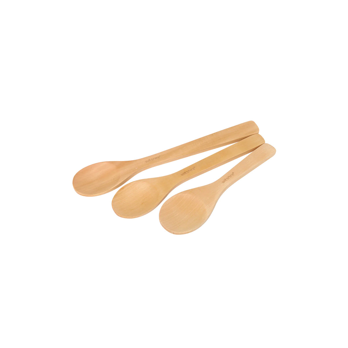 WLT43163 Wiltshire Beechwood Spoons Set 3 Tomkin Australia Hospitality Supplies