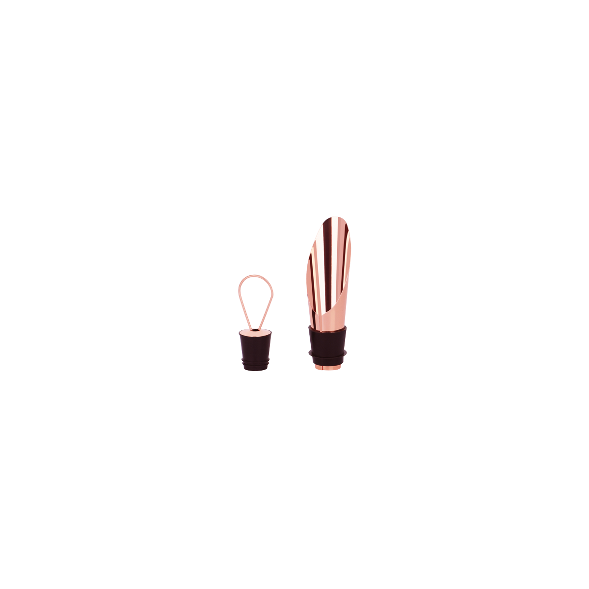 Z0721 Zanzi Wine Stopper with Pouring Spout Rose Gold Tomkin Australia Hospitality Supplies
