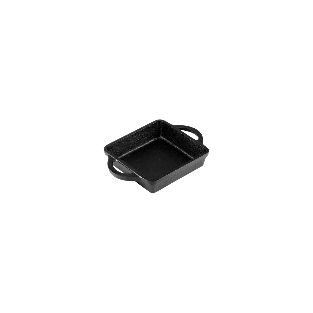 '04628 Chef Inox Cast Iron Mini Square Skillet with Handles 120x120x30mm Tomkin Australia Hospitality Supplies