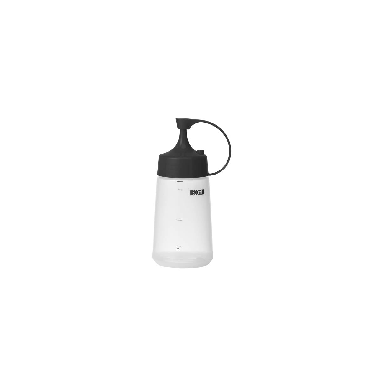 06828 Chef Inox  Soft Squeeze Bottle w/ Black Cap 300ml Tomkin Australia Hospitality Supplies