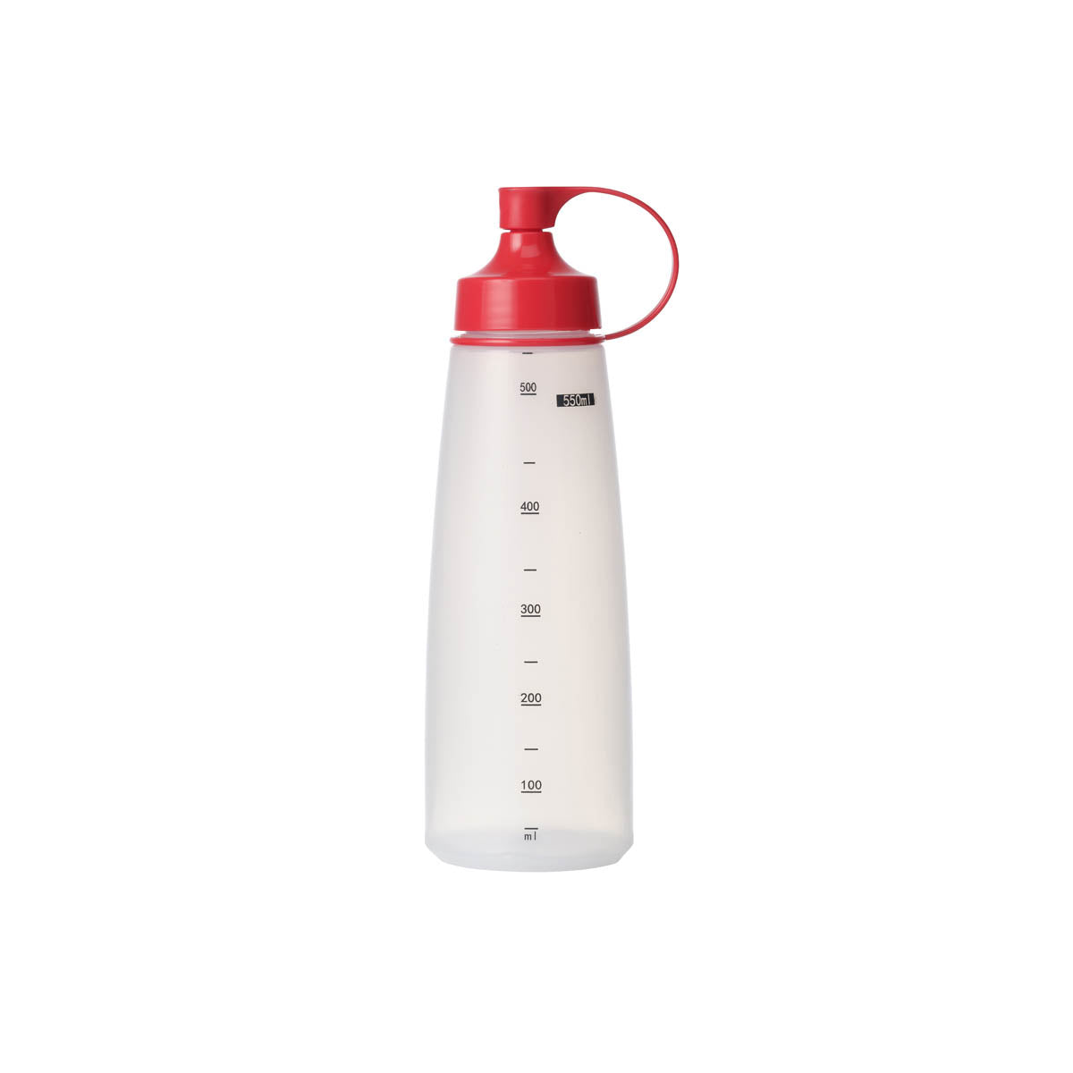06835 Chef Inox  Soft Squeeze Bottle w/ Red Cap 550ml Tomkin Australia Hospitality Supplies