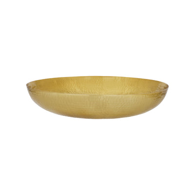 06931 Chef Inox Buffet Serve Round Serving / Seafood Bowl Hammered Brass 400x80mm / 8000ml Tomkin Australia Hospitality Supplies