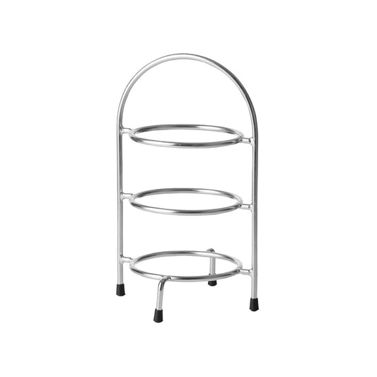 '07702 Chef Inox Round Display Stand 3-Tier 155x185x350mm Tomkin Australia Hospitality Supplies