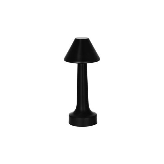 1000102 Tablekraft Helena Cordless LED Table Lamp Oxide Black 97x220mm Tomkin Australia Hospitality Supplies