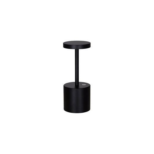 1000142 Tablekraft Ambience Charlotte Cordless LED Table Lamp Oxide Black 80x200mm Tomkin Australia Hospitality Supplies