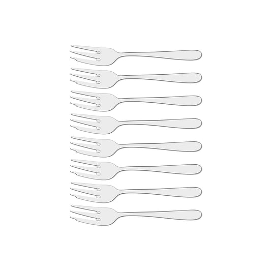 12600-103 Tablekraft Aero Dawn Cake Fork Set 8pc Tomkin Australia Hospitality Supplies