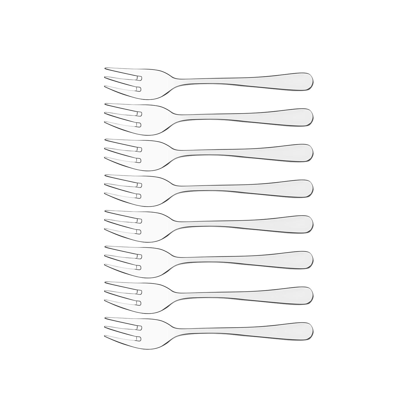 17800-103 Tablekraft York Cake Fork Set 8pc Tomkin Australia Hospitality Supplies