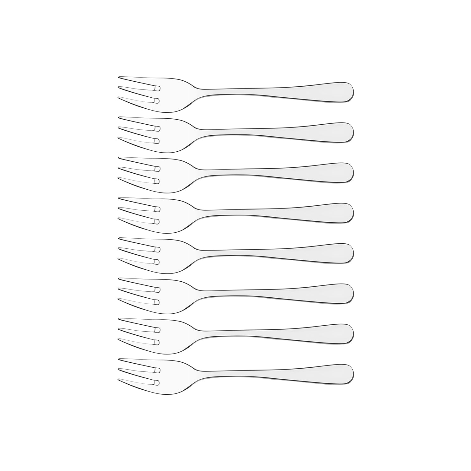 17800-103 Tablekraft York Cake Fork Set 8pc Tomkin Australia Hospitality Supplies
