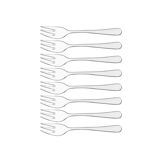 17800-103 Tablekraft York Cake Fork Set 8pc Tomkin Australia Hospitality Supplies