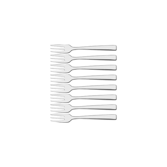 18100-20 Tablekraft Amalfi Oyster Fork Set 8pc Tomkin Australia Hospitality Supplies