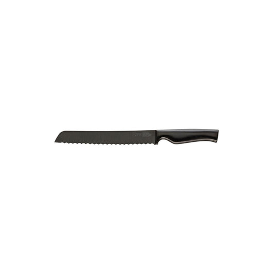 26090 Ivo Virtu Bread Knife Serrated Black 205mm Tomkin Australia Hospitality Supplies