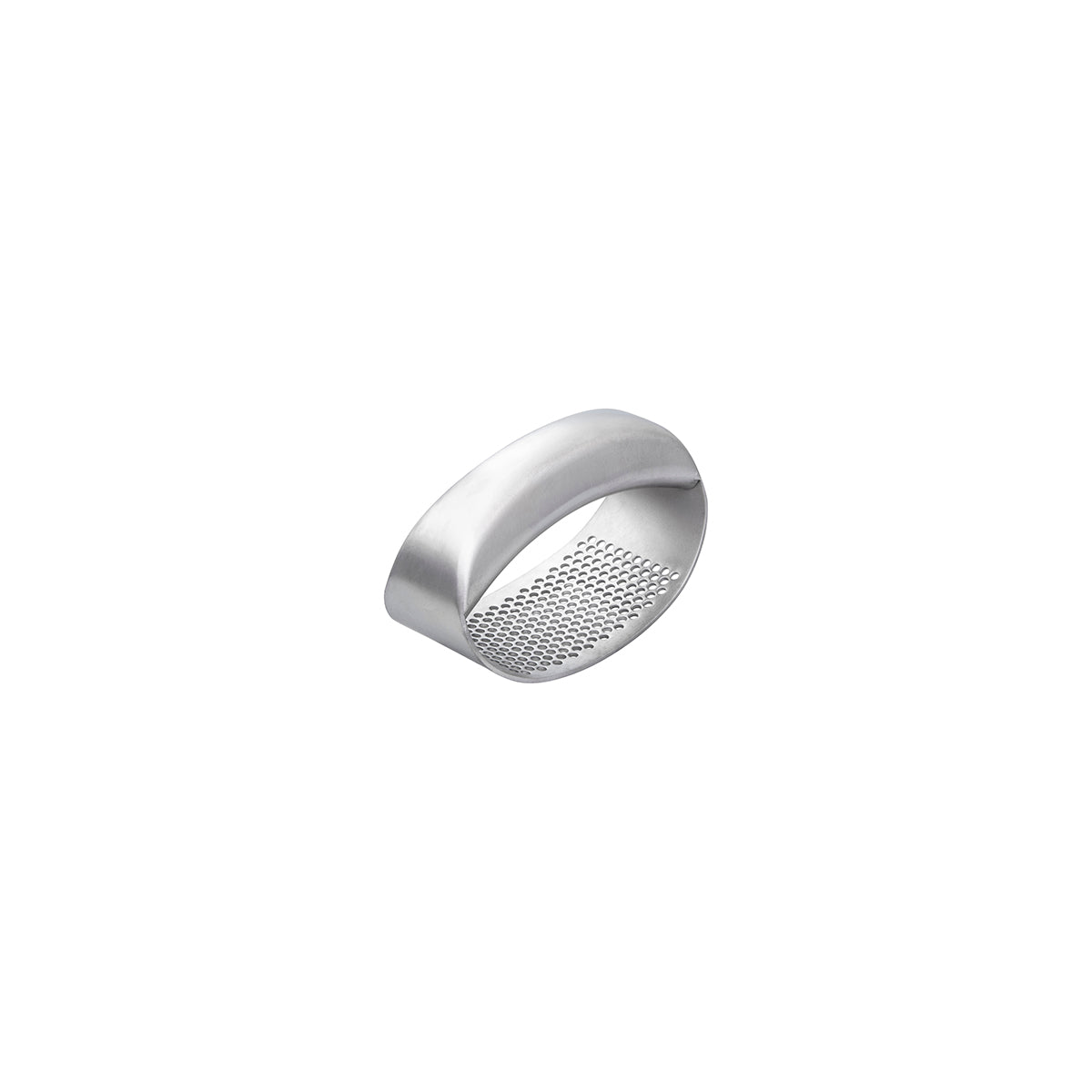 33008 Chef Inox Garlic Press Rocker Stainless Steel Satin Finish 106x52mm Tomkin Australia Hospitality Supplies