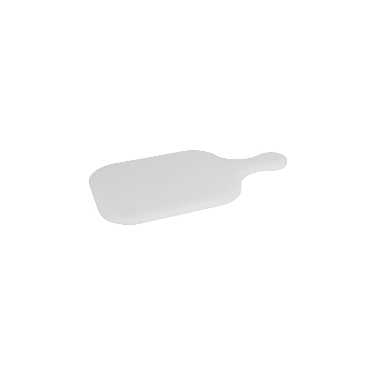 44391-WH Chef Inox Cutting Board Polyethylene Paddle White 235x190mm Tomkin Australia Hospitality Supplies
