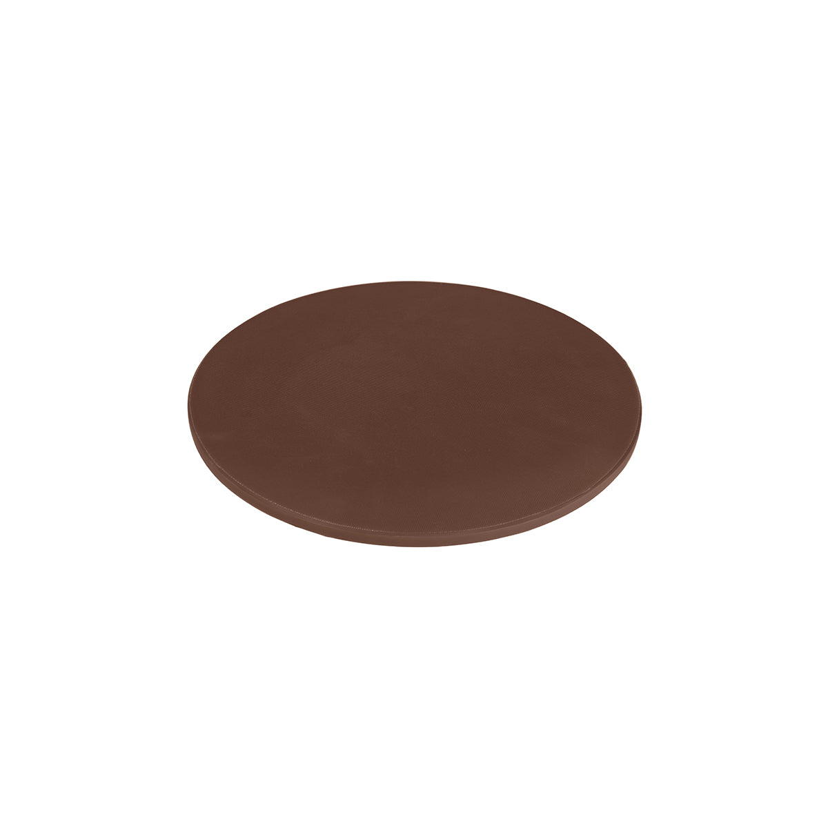 44392-BRN Chef Inox Cutting Board Polyethylene Round Brown 350mm Tomkin Australia Hospitality Supplies