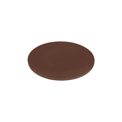 44392-BRN Chef Inox Cutting Board Polyethylene Round Brown 350mm Tomkin Australia Hospitality Supplies