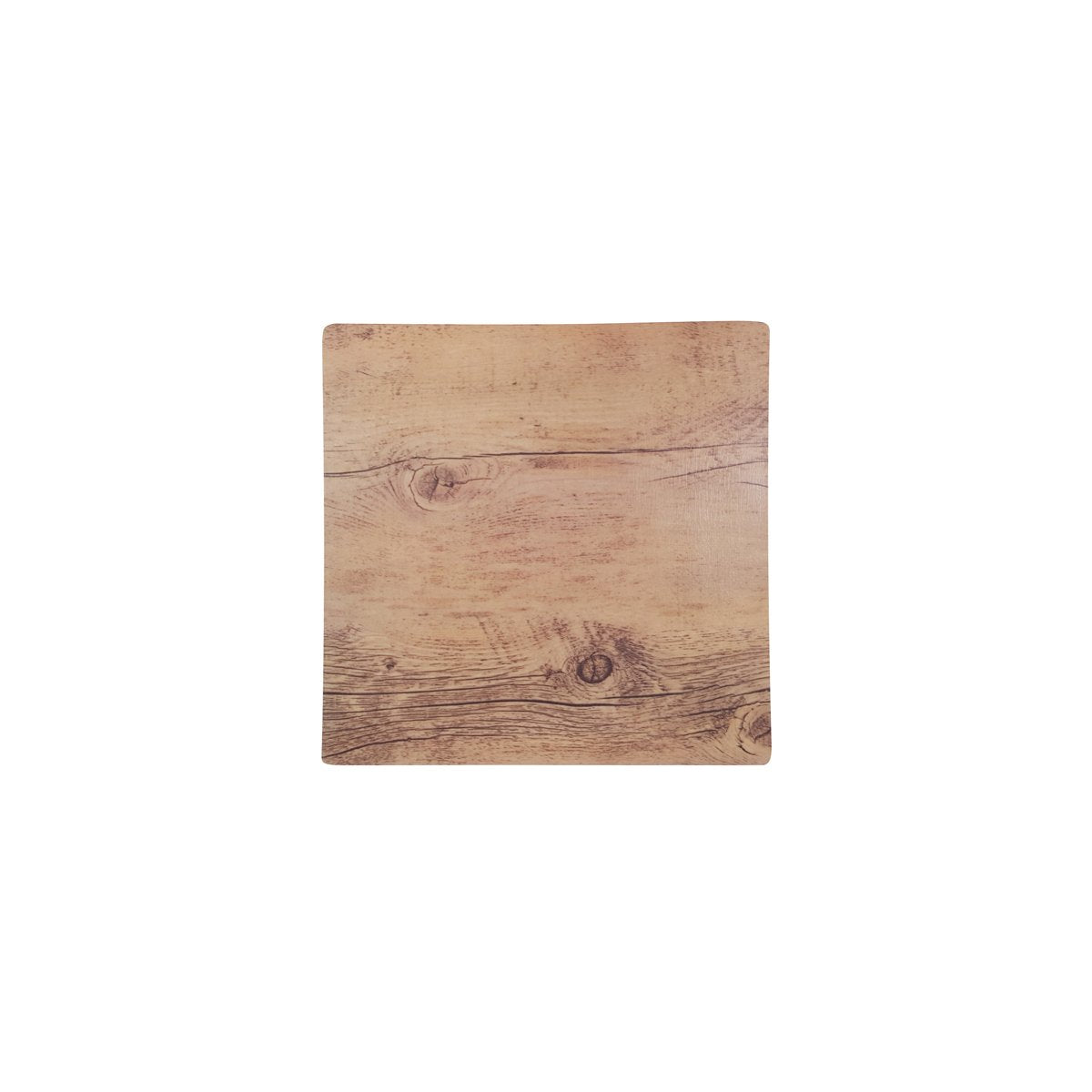 46765 Chef Inox Chef Inox Melamine Wood Effect Oak Square Platter 255x255mm Tomkin Australia Hospitality Supplies